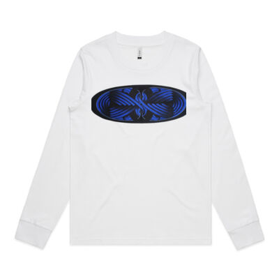 Blue Winding Weave 4 - Womens - Womens Dice Longsleeve Tee Thumbnail