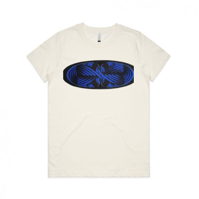 Blue Winding Weave 4 - Womens - Womens Maple Organic Tee Thumbnail