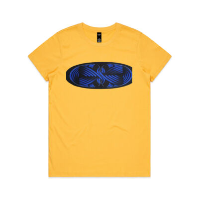 Blue Winding Weave 4 - Womens - Womens Maple Tee Thumbnail