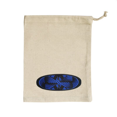 Blue Winding Weave 4 - Homeware - Small Calico Bag Thumbnail