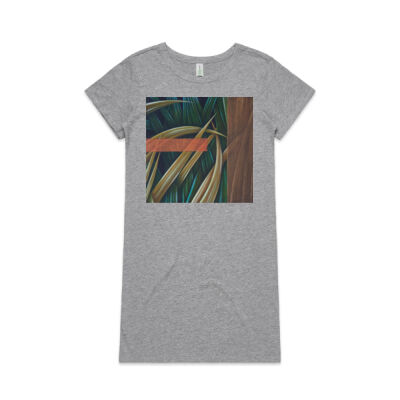 Dark Forest 2 - Womens - Womens Mika Organic Short Sleeved Dress Thumbnail