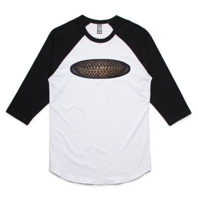 Gold Weave 1 - Mens - Unisex Raglan Tee Thumbnail