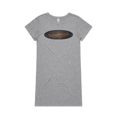 Gold Weave 1 - Womens - Womens Mika Organic Short Sleeved Dress Thumbnail