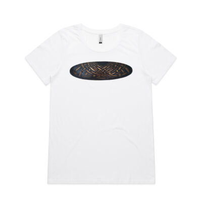 Gold Weave 2 - Womens - Womens Shallow Scoop Tee Thumbnail