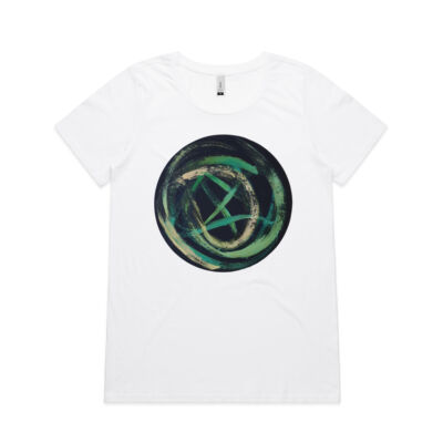 Green Ribbon - Womens - Womens Shallow Scoop Tee Thumbnail