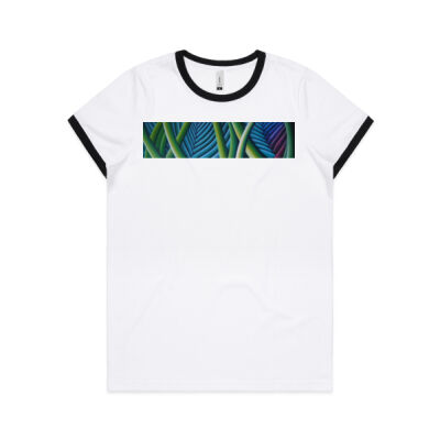 Tropical Forest 1 - Womens - Womens Ringer Tee Thumbnail