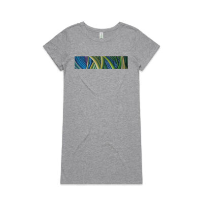 Tropical Forest 2 - Womens - Womens Mika Organic Short Sleeved Dress Thumbnail