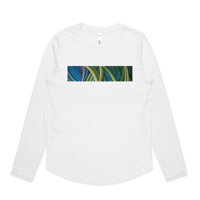 Tropical Forest 2 - Womens - Womens Curve Longsleeve Tee Thumbnail