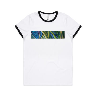 Tropical Forest 2 - Womens - Womens Ringer Tee Thumbnail