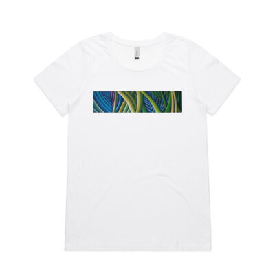 Tropical Forest 2 - Womens - Womens Shallow Scoop Tee Thumbnail