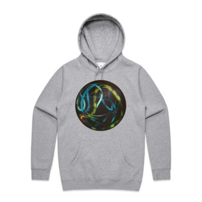 Blue Green Ribbon - Mens - Unisex Stencil Hoodie Thumbnail