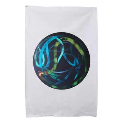 Blue Green Ribbon - Homeware - Tea Towel Thumbnail