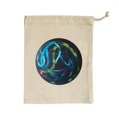 Blue Green Ribbon - Homeware - Small Calico Bag Thumbnail